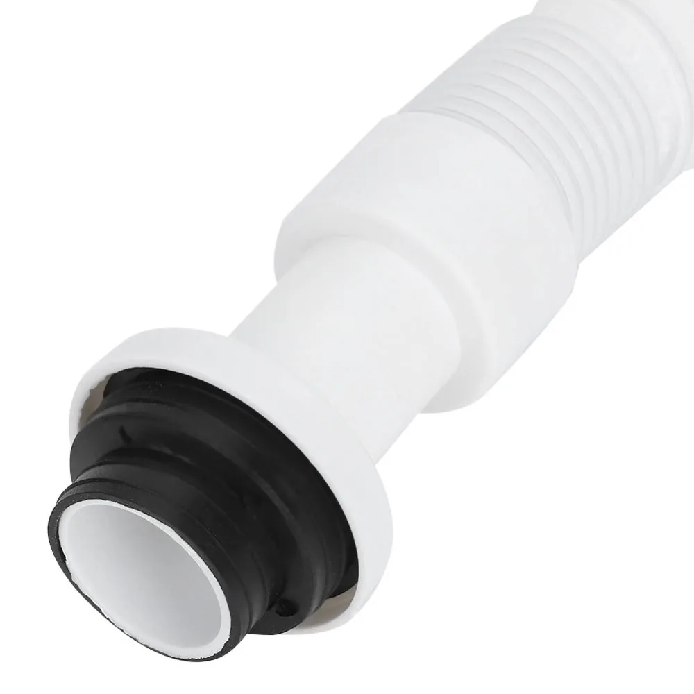 1.46In Hole Diameter Sink Drain Pipe Stainless Steel Plastic S Bend Shape Basin Drain Pipe OdorProof Drain Pipe Home Kitchen