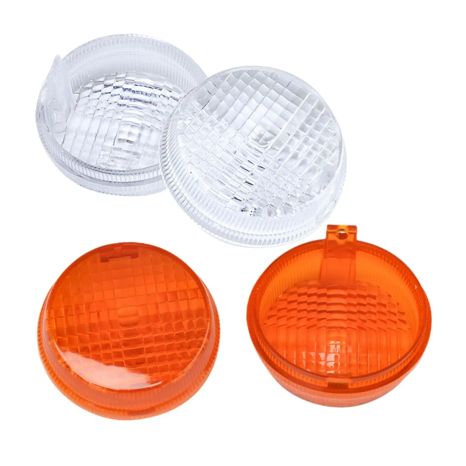 Motorcycle Turn Signal Lens Cover High Performance Durable Plastic Lamp Accessory for Bike Safety Enhancement