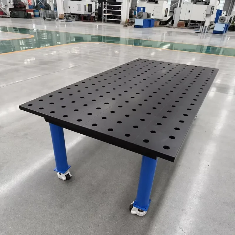 Custom Made 2D Flexible Welding Table with Modular Fixtures for Machining and Component Assembly