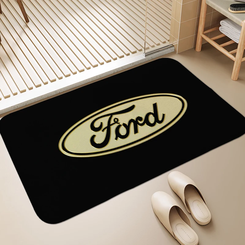 

Bath Rug F-Fords Doormat Entrance Door Living Room Floor Carpet Anti Slip Room Decorating Items Bathmat Toilet Hallway Foot Mat