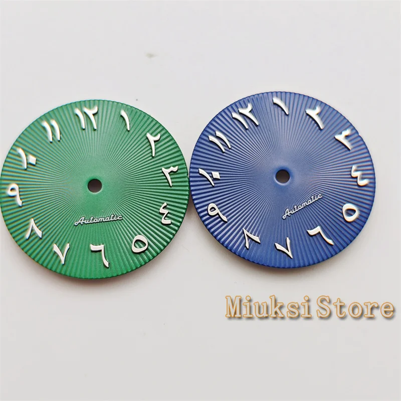 29mm watch dial  black blue green white fit NH35 NH36 ETA2824 2836 Miyota8215 DG2813 3804 movement