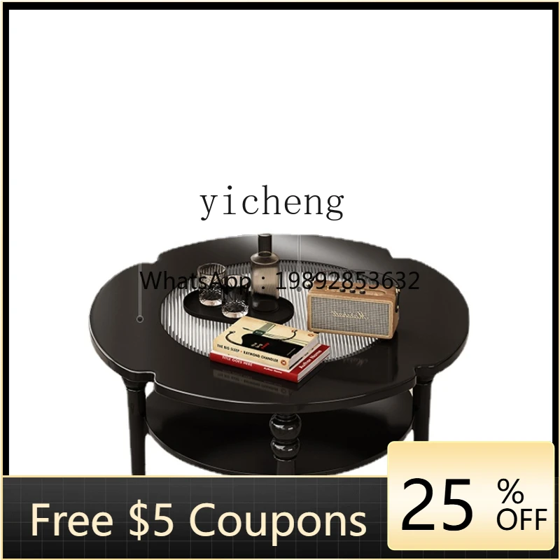 

ZZYhl American-Style Solid Wood Wine Cabinet Living Room Internet Celebrity Mid-Ancient Small Side