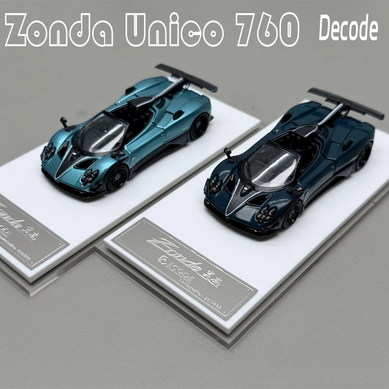 1/64 Decode Zonda Unico 760 Nueva Edición de Colección de Mercancía en Stock Coche de Juguete de Aleación Fundida a Presión Regalo Festivo Colección para Niños