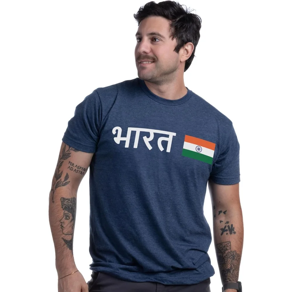 Nations of The World MÉXICO भारत СРБИJА JAPAN National Flag Tee Unisex T-Shirt for Men or Women Aesthetic Clothes Short-sleeve