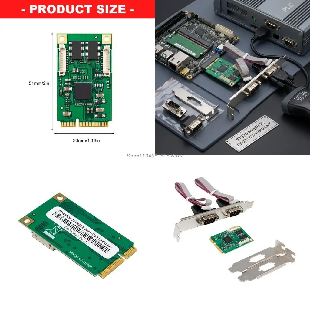 

Карта расширения Mini PCIE XR17V352 расширяет возможности подключения порта RS232 в промышленности