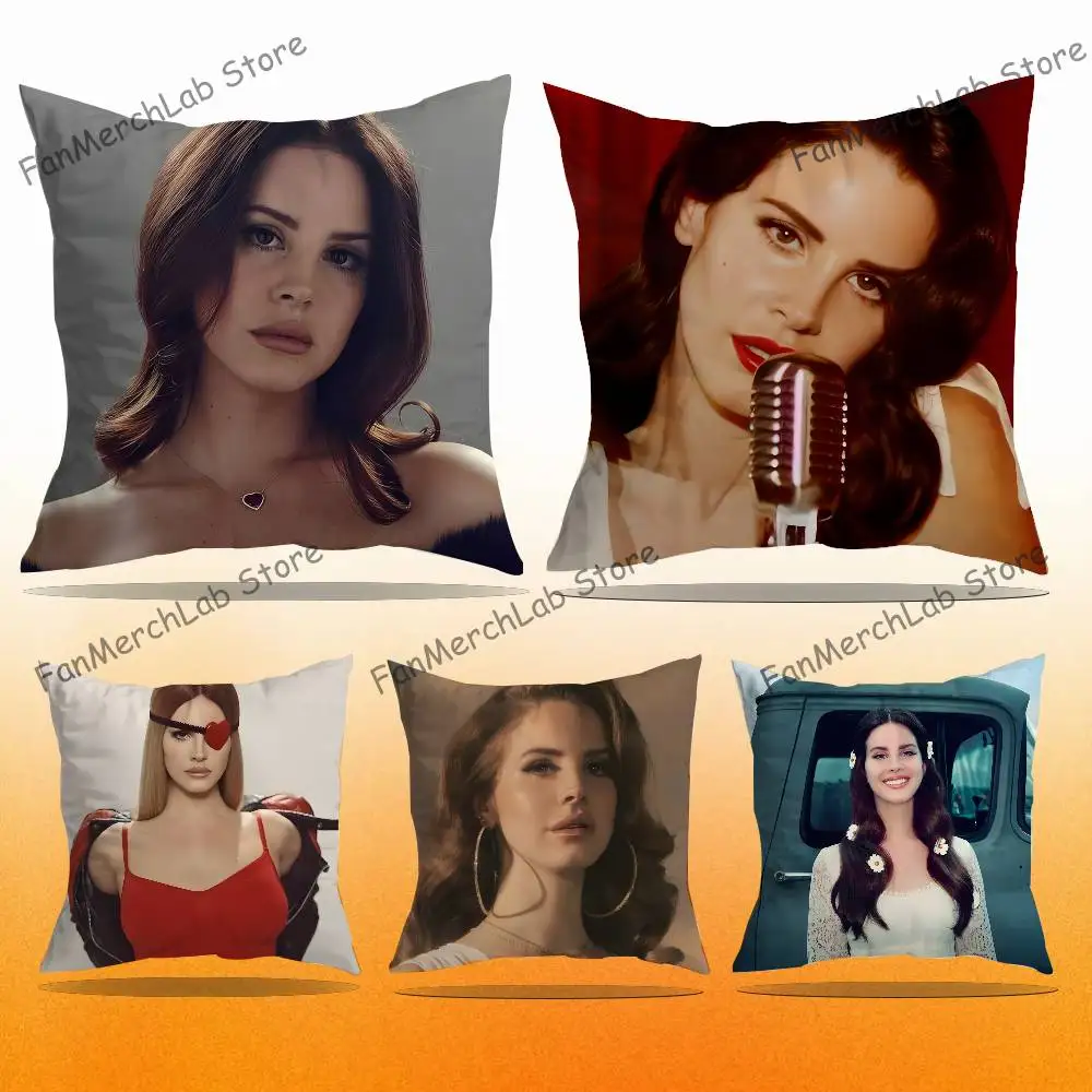 

Singer L-Lana DelS Rey Printed Pillow Cover Cushion Case Simple Sofa Pillow Case No Pillow Core