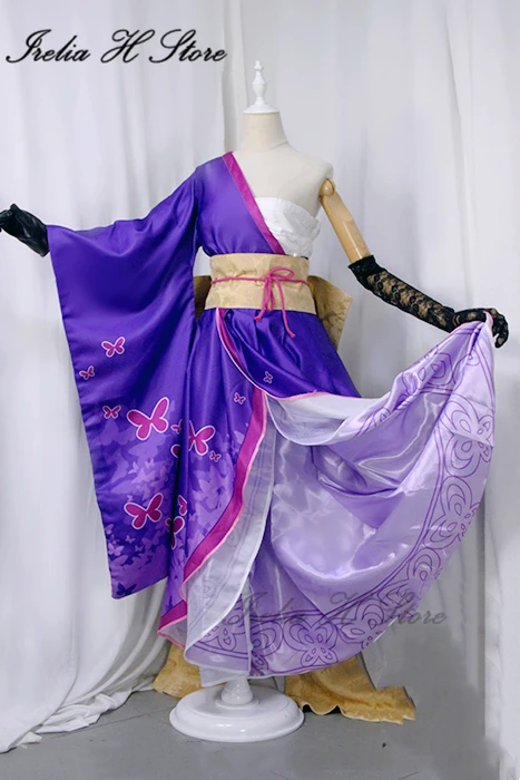 Irelia H Custom size made Granblue Fantasy MAO Narmaya Kimono Cosplay Costume dress female