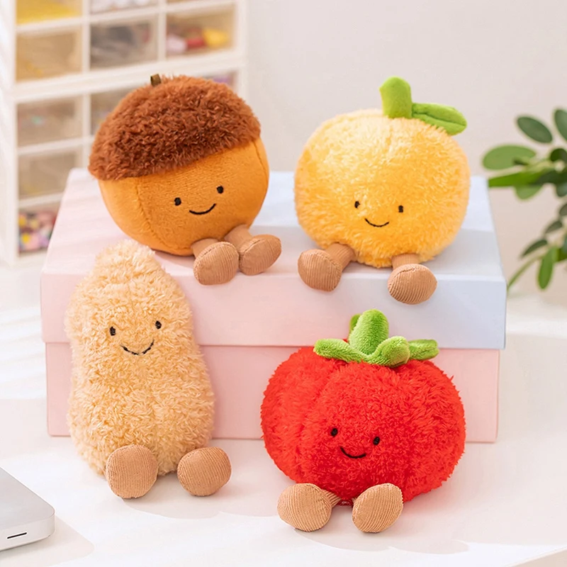 

TreasuringU милый мультфильм оранжевый каштановый плюшевые игрушки мультфильм мини помидор арахис мягкие куклы подарки на день рождения
