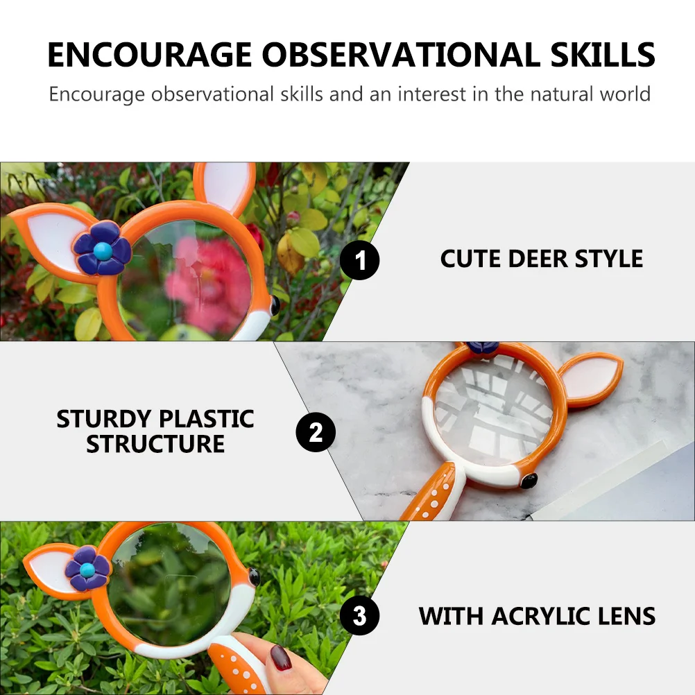 1Pcs Mini Adorable Magnifier for Kids Suitable for Backpacks Handbags and School Use Random Color Magnifying Glass