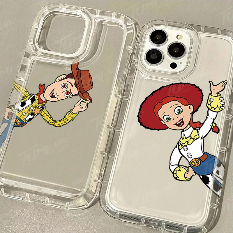 Lovely Disney Toy Story Case for Samsung Galaxy S24 Ultra S23 S22 S21 FE S20 Plus Note 20 10 Pro A34 A54 A33 A53 Clear TPU Cover