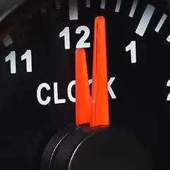 

RYSJM 2'' 52mm 12 Hours Clock Pointer Gauge Meter Waterproof Digital Clock Universal Meter For Car Boat Yacht Truck Clock 12V24V