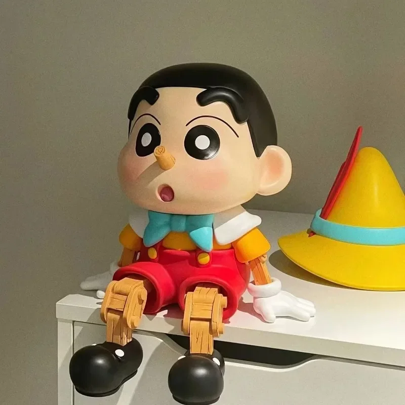 

Puppet Crayon Shin-Chan Cosplay Pinocchio Series Anime Figures Nohara Shinnosuke Figures Home Decoration Creative Birthday Gift