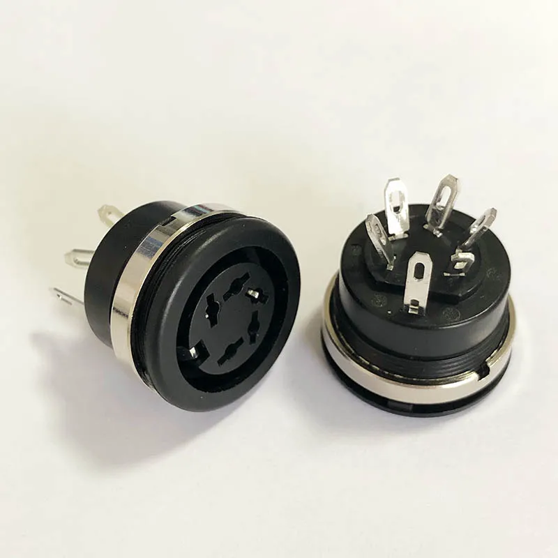 DS-5-07E-6 round socket, 5PS terminal, female connector, nut, threaded aviation head, 5-core electromechanical equipment