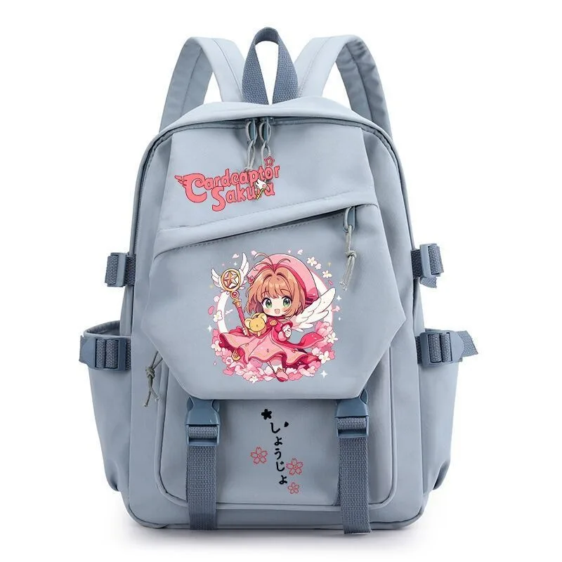 29×42×13cm Black Blue Green Pink White, Card Captor Sakura, Kadokyaputa Sakura, Kids School Bags, Anime Backpacks Girls Boys