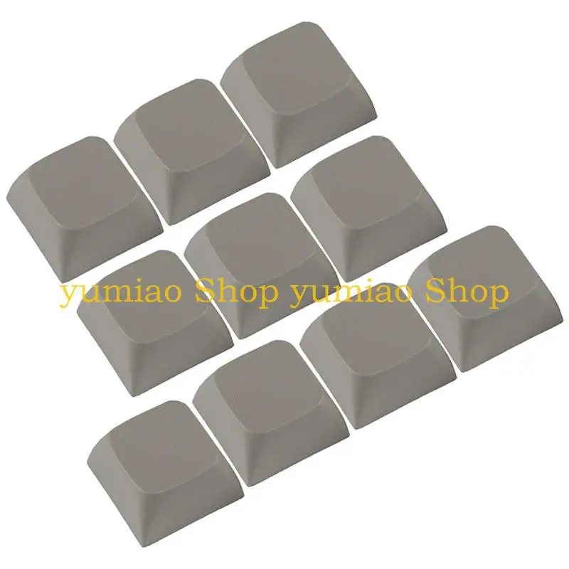 587B 10PCS Stylish Keycaps Set Thick PBT XDA2 Height 1U for Mechanical Keyboards