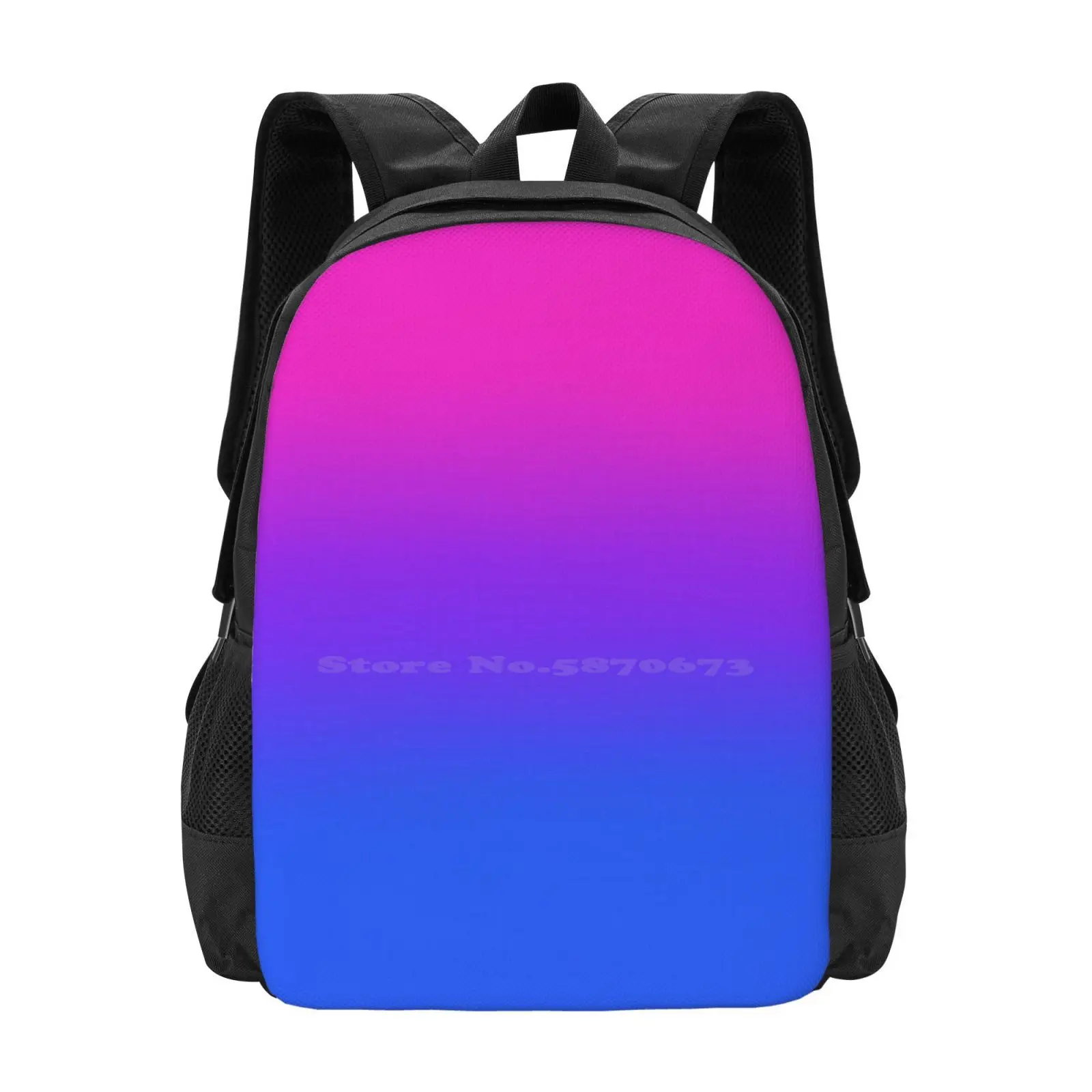 Bagpack Bi Flag com Padrão Orgulho, Mês do Orgulho Bissexual, Ombre Design