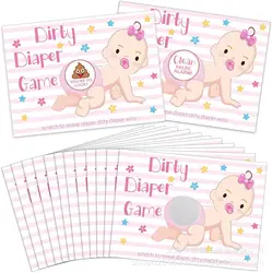 Gender Reveal Scratch Card Game Baby Gender Boy Girl Scratch Card Expectant Mom Party Fun Game Card