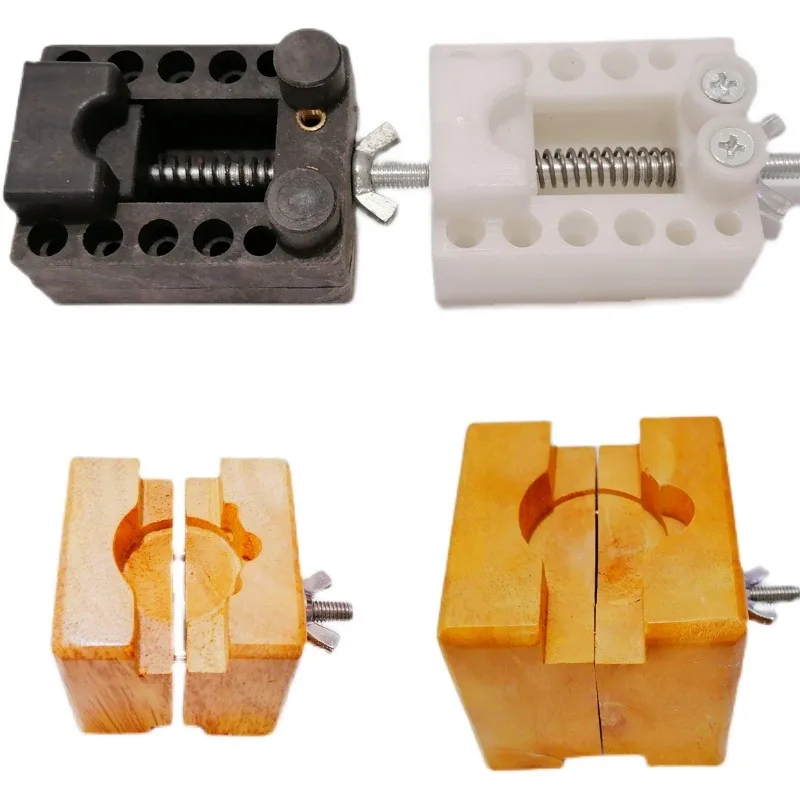 أداة إصلاح الساعة، حامل الساعة، الغطاء السفلي، الغطاء الخلفي، حامل الساعة، حامل الغراء، حامل خشبي. #5