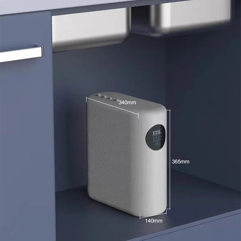 نظام التناضح العكسي NSF معتمد لتقليل TDS 7 مراحل بدون خزان نظام تصفية المياه بالتناضح العكسي تحت المغسلة 2.5:1 نقي