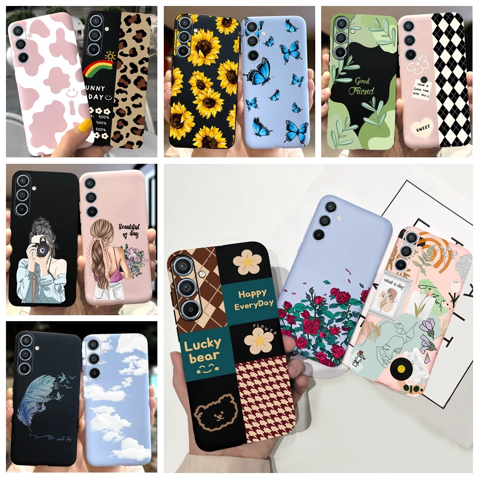 Beauty Girl Jelly Phone Case For Samsung Galaxy A05 A05s Cover Fashion Bumper For Samsung A05s A057F A05 A055F 4G Soft Fundas