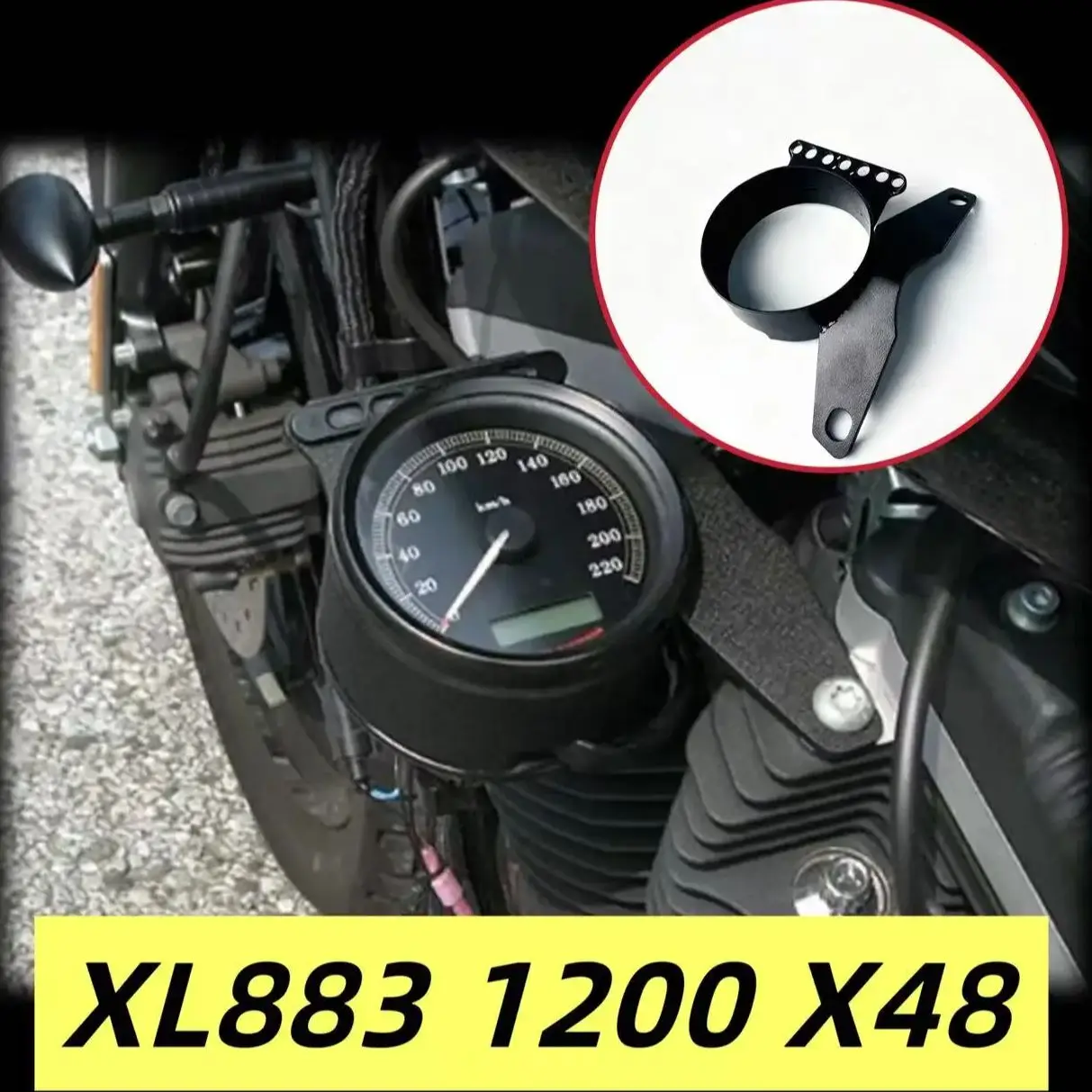 

Motorcycle Speedometer Guage Mount Bracket Instrument Bracket For Harley Sportster XL883 XL1200 X48 883 1200 48 XL883L Parts