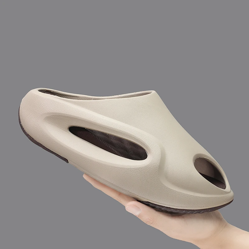 

Летние мужские шлепанцы, пляжные сабо, уличные сандалии из ЭВА, мягкие дышащие тапочки, мужская повседневная обувь для воды и сада, мужские пляжные сандалии