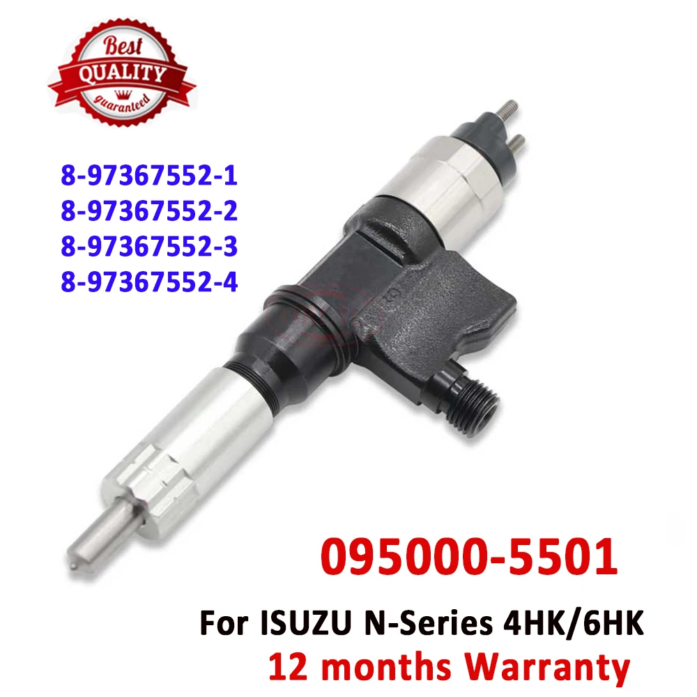 

ORLTL 095000-5500 Diesel Injection Nozzle 095000-5501 New Fuel Injector Set for DENSO ISUZU 4HK1 6HK1 8-97367552-0