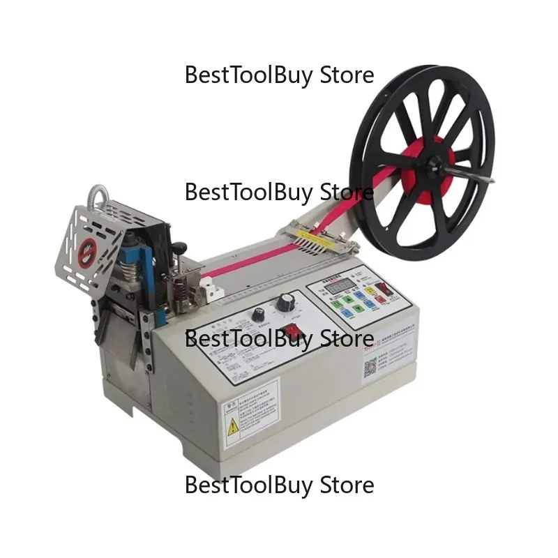 HR-100LR High Speed Automatic Elastic Ribbon Webbing Hot Cutting Machine Good Quality