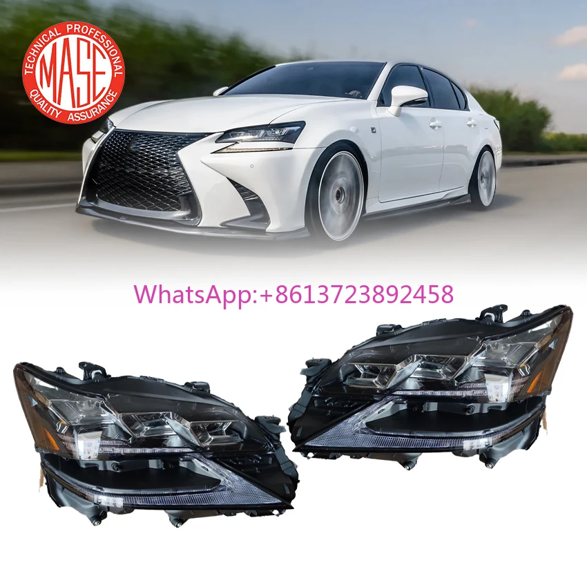 

3 Lens Headlight LHD for Lexus GS300 GS350 2016 2017 2018 2019 2020 New 12V Automotive Lighting System Car Headlamp Bulb