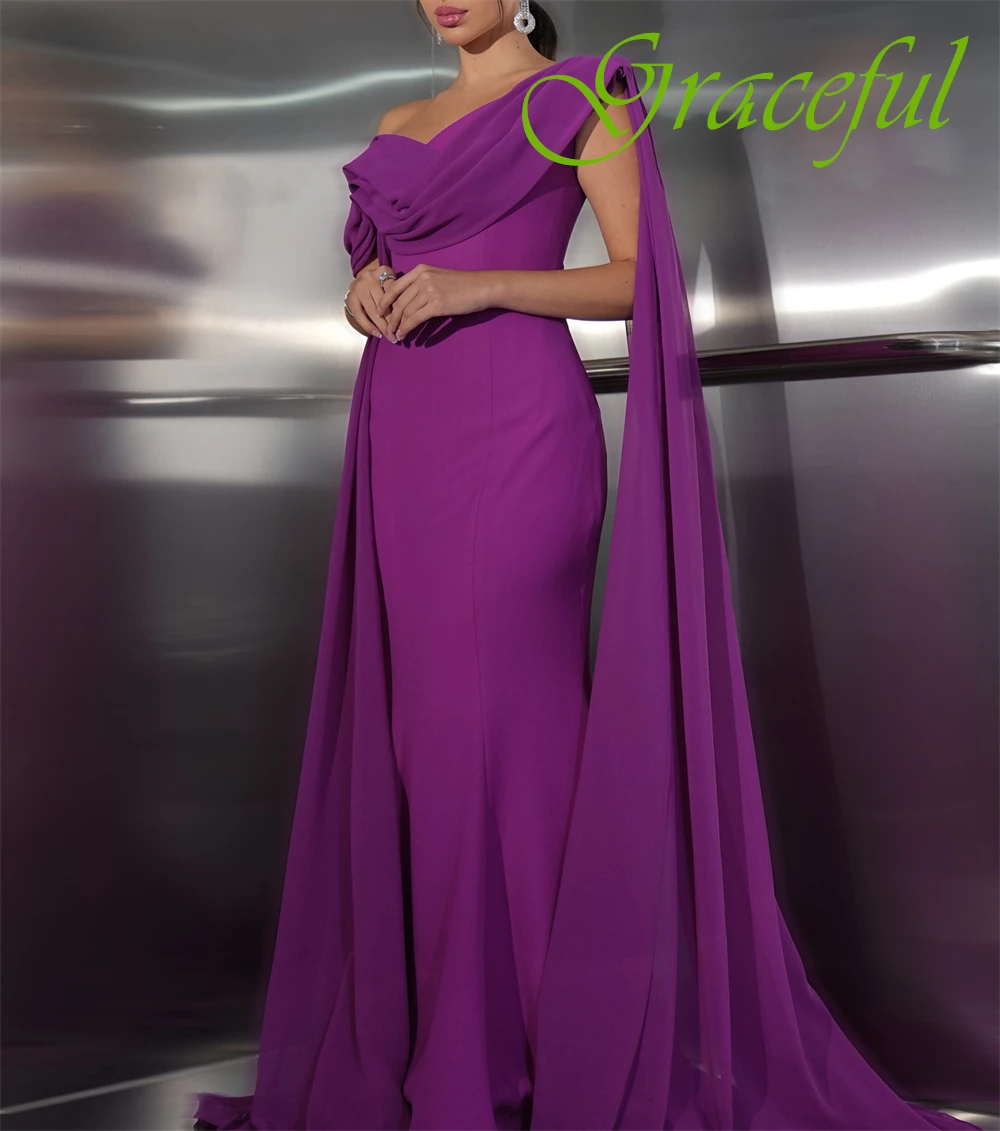 Abito da sera con scollo a barca in chiffon con temperamento personalizzato Abito da cocktail delicato senza maniche Abiti da festa classici a sirena