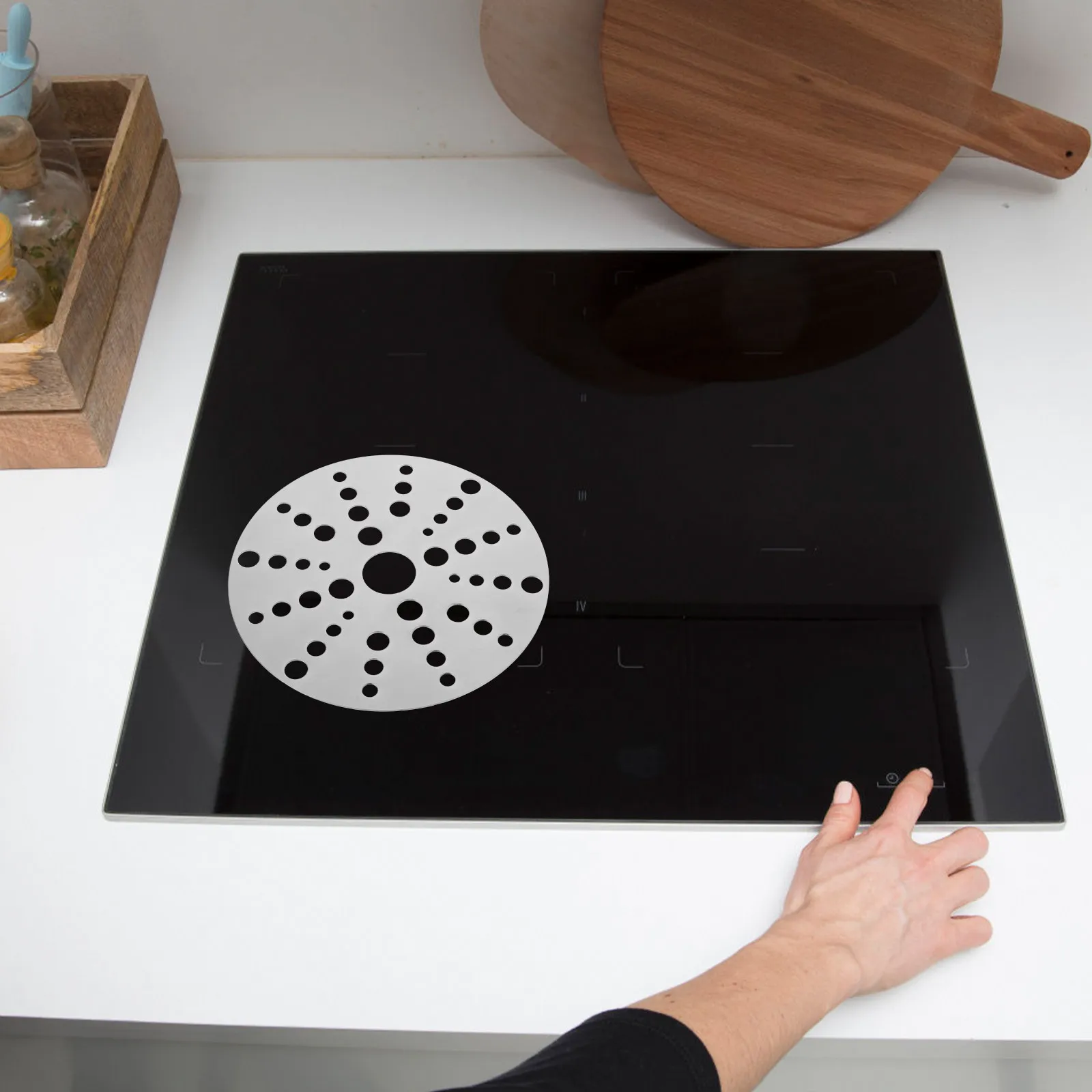 Stainless Steel Heat Conduction Plate for Induction Cooktops Fast Even Heating Thermal Diffuser Disk for Saucepan Casserole