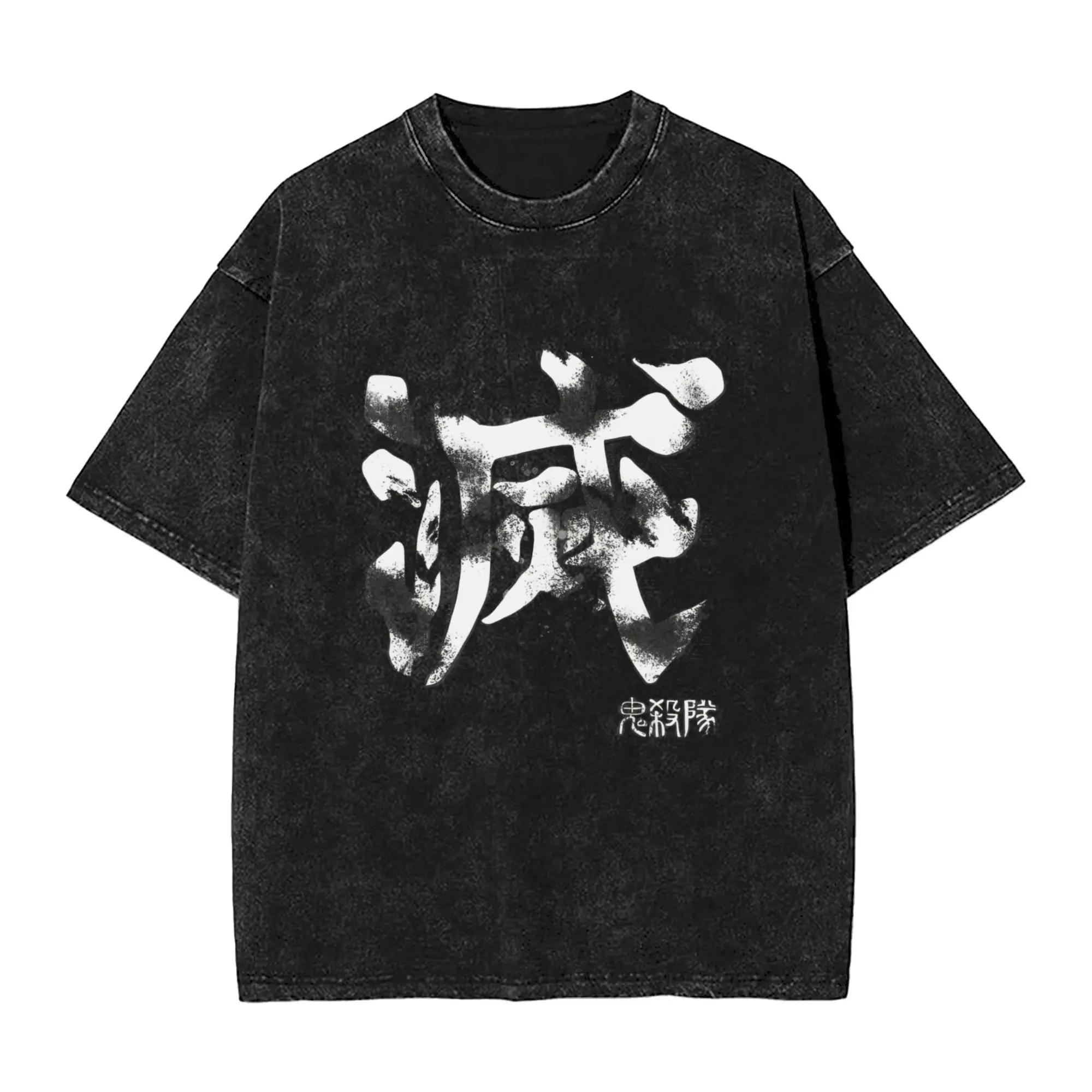 

Уличные демоны, аниме, символ манги, футболка в стиле хип-хоп, уличная футболка из 100% хлопка, винтажная уличная одежда для мужчин и женщин