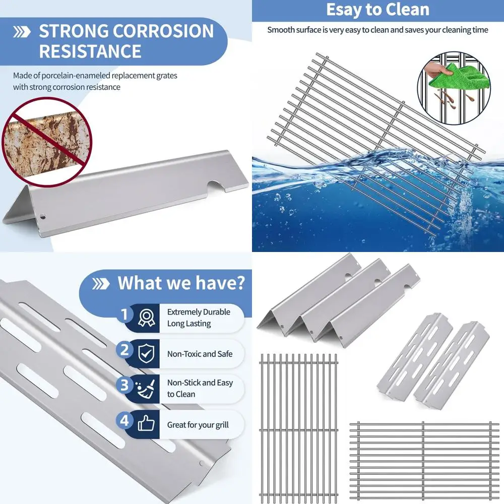 

Решетки для гриля Weber Genesis II E-210/S-210 GS4 из нержавеющей стали и решетки для ароматизаторов 66032 для моделей 2017 года