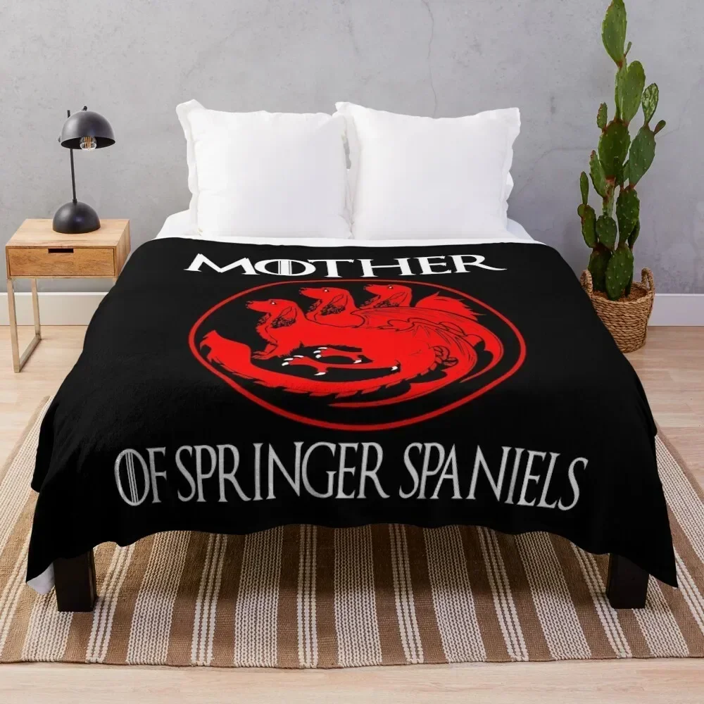 

Mother of Springer Spaniels - Christmas 2020 Throw Blanket Stylish Warm Blanket for Living Room Bedroom