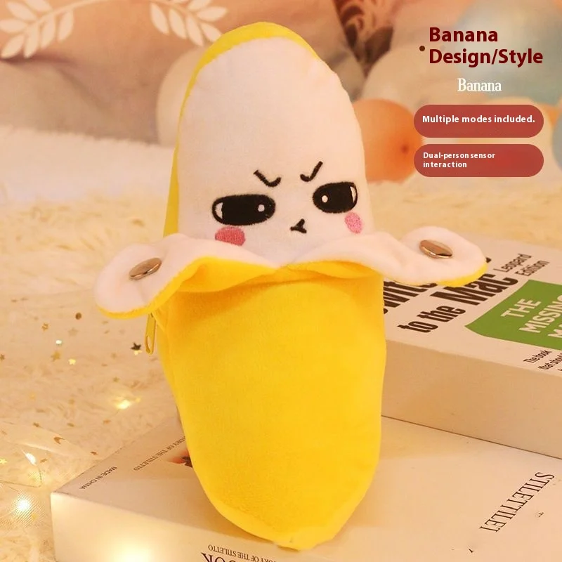 Aoger التفاعلية الموسيقية الفاكهة ألعاب من القطيفة الحسية الوالدين والطفل تلعب دمية لينة محشوة ألعاب حيوانات هدية إبداعية فريدة للأطفال