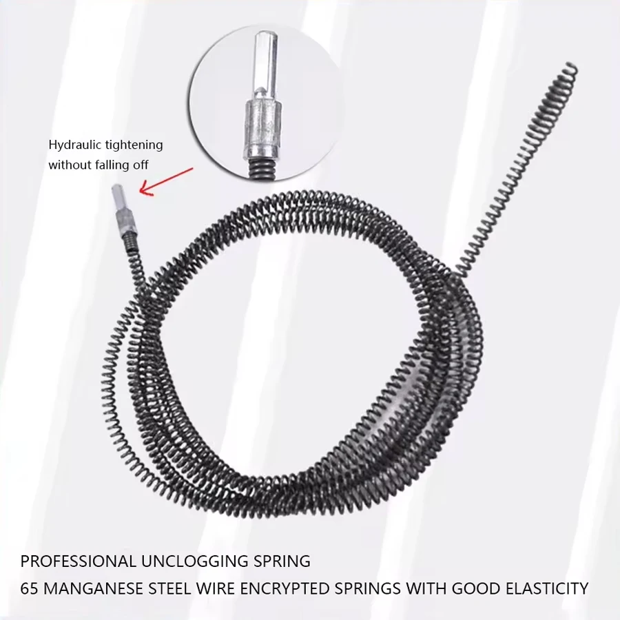 أداة تجريف الأنابيب الربيعية لإزالة تسد الصرف الصحي لمنع الصرف الصحي