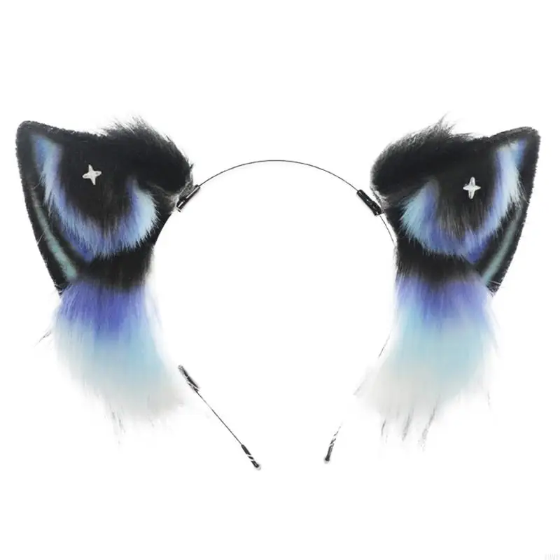 

49MF Cartoon Animal Ears Headbands Hair Hoop Halloween Cosplay Headpiece Hairband Headwear