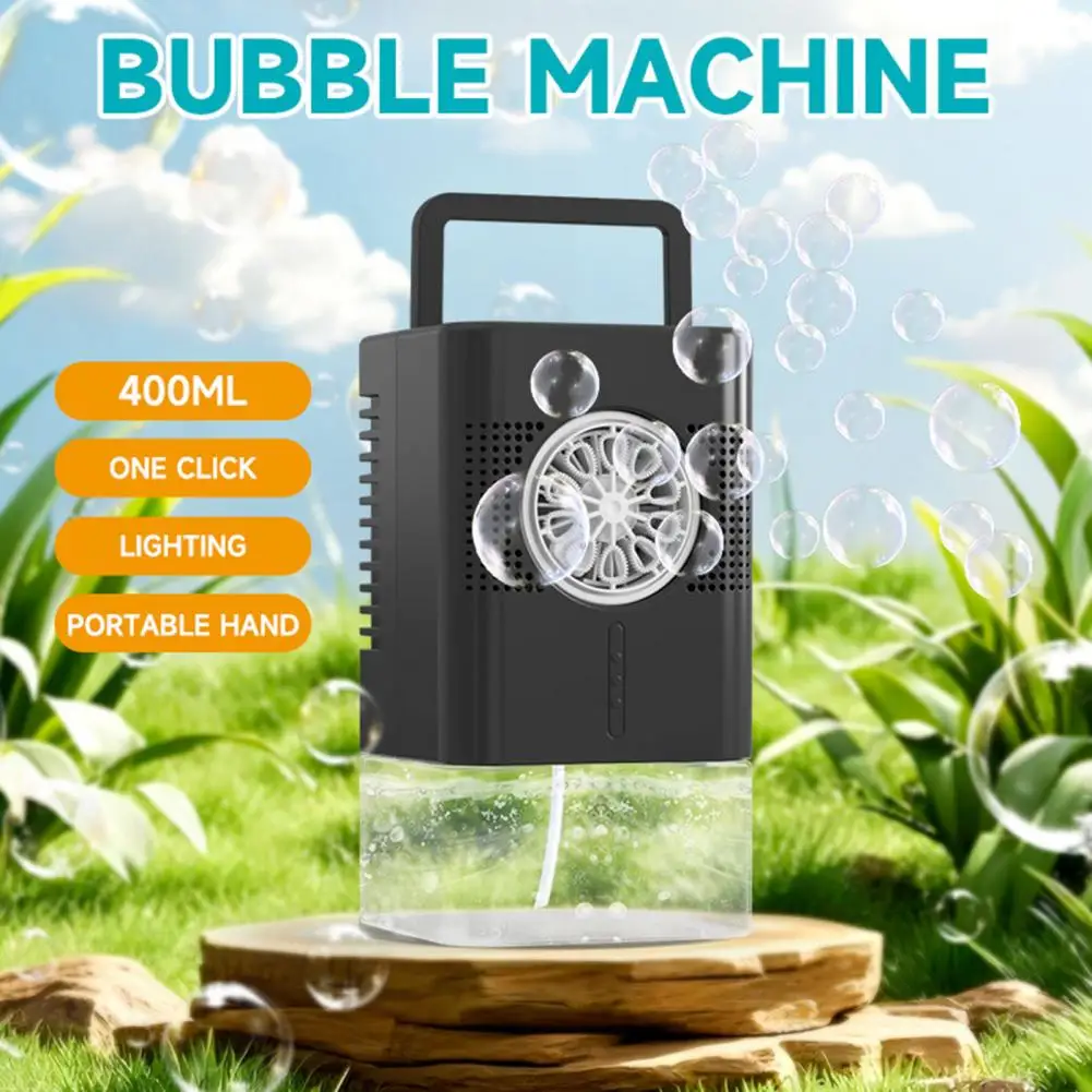 Máquina de bolhas infantil, brinquedos fofos para atividades ao ar livre/festas/adereços de casamento, elétrica automática, presente para crianças