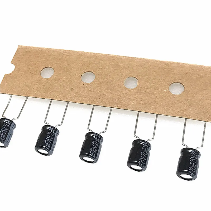 10Pcs/100Pcs Panas SL Series 25V22uF 5X7MM Aluminum Electrolytic Capacitors for High Frequency Audiophile