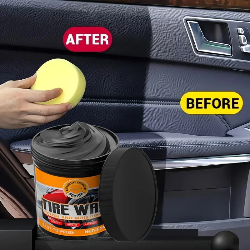 Automotive Plastic Repair Cream - Restore black shine, durable coating set for automotive detail repair and care