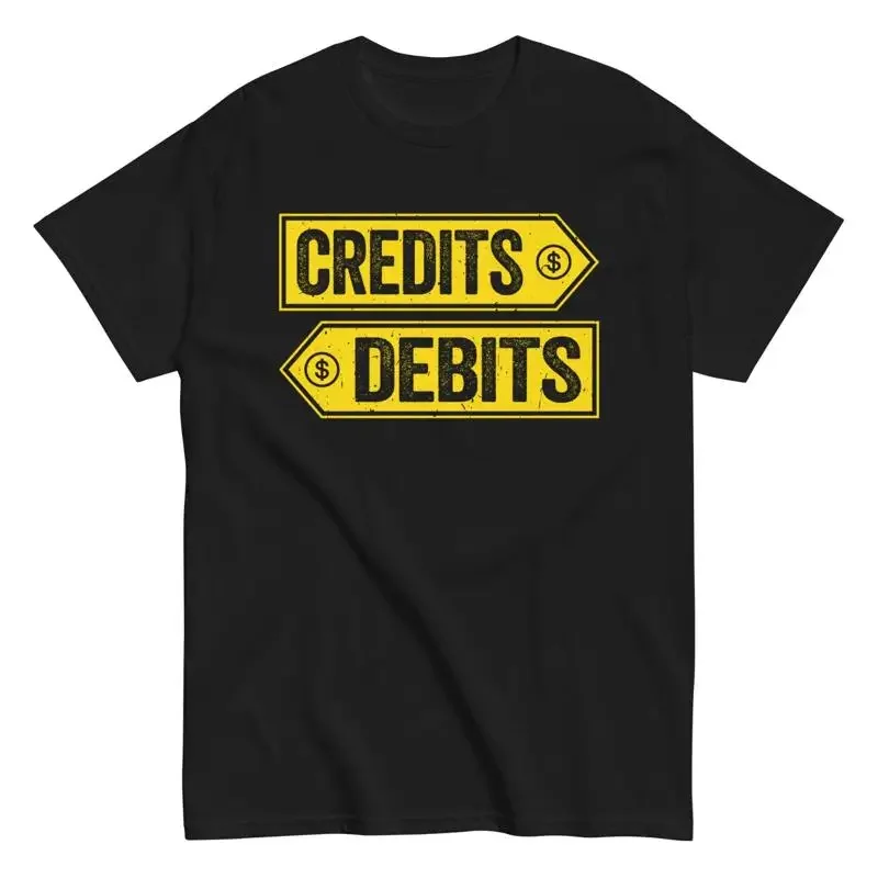 Credits Debits Accountant Cpa Cotton T Shirt