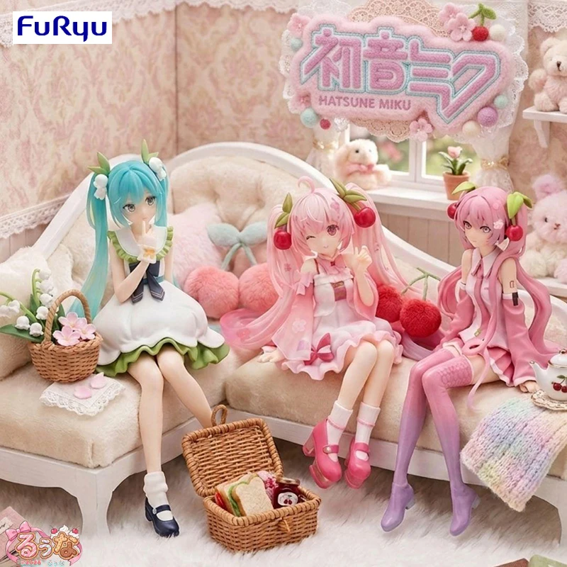フリュー-初音ミク-ヌードルストッパー-桜初音2026-pvc-14cm-アニメフィギュア-おもちゃ-かわいい-初音ミクシリーズ-アクションフィギュア-モデル