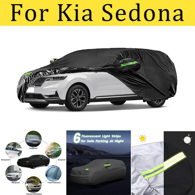 

For Kia Sedona Outdoor Protection Full Car Covers Sunshade Waterproof Dustproof Exterior Car cover protection cars accessories