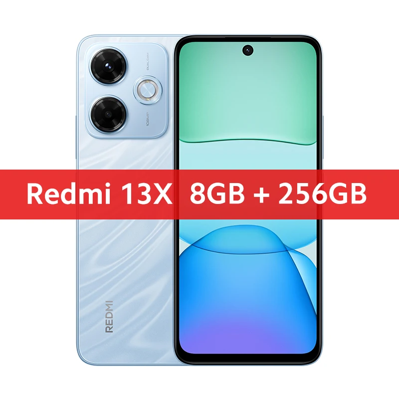 Xiaomi Redmi 13X Smartphone Global Version MTK Helio G91 Ultra 108MP super clear camera 6.79" FHD+ display 33W fast charging