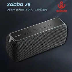 XDOBO X8 60W Portable Outdoor Speakers Bluetooth Wireless Bass Subwoofer Waterproof 6600mAh TWS Function Support TF/AUX