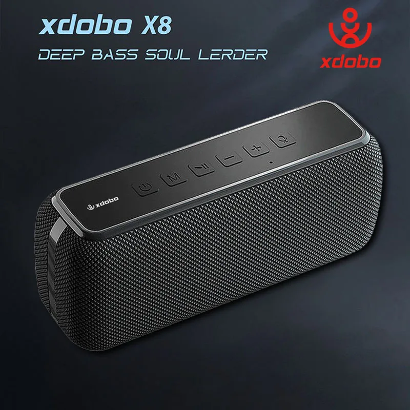 XDOBO X8 60W Portable Outdoor Speakers Bluetooth Wireless Bass Subwoofer Waterproof 6600mAh TWS Function Support TF/AUX