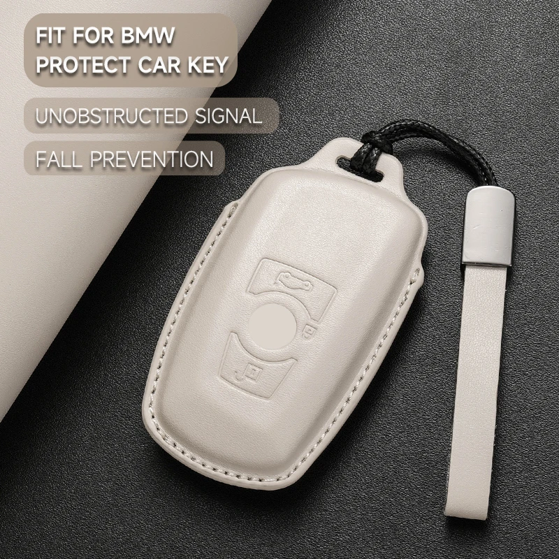 가죽 자동차 키 커버 케이스 보호 쉘 키체인, Bmw F20 F30 F31 F21 F11 X3 F25 X4 I3 M3 M4 1 3 4 5 시리즈 320i 530i 550