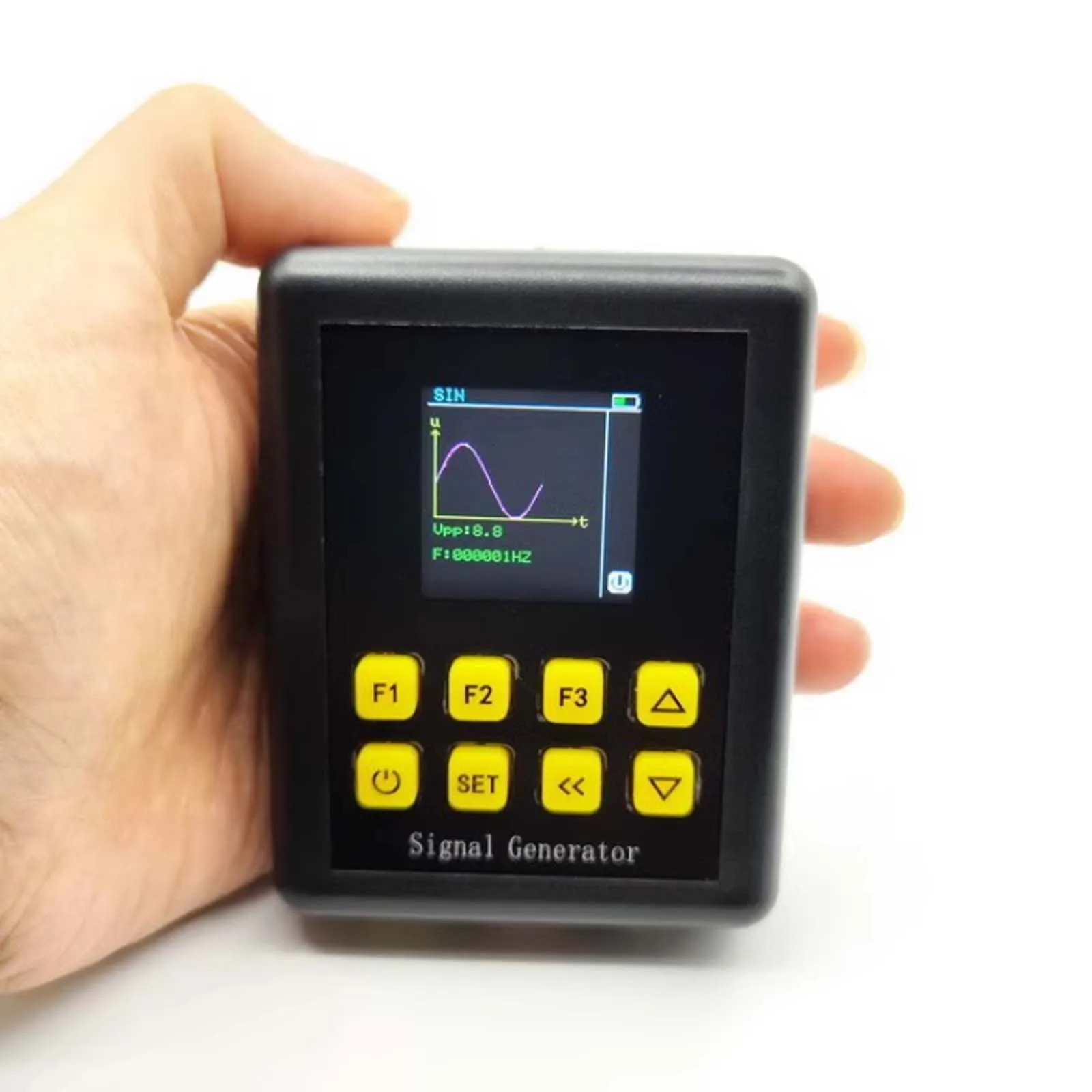 

Multifunction 4-20mA 2-10V Signal Generator, Adjustable Handheld PWM Pulse Rectangular Sine Triangular Wave Signal Generator