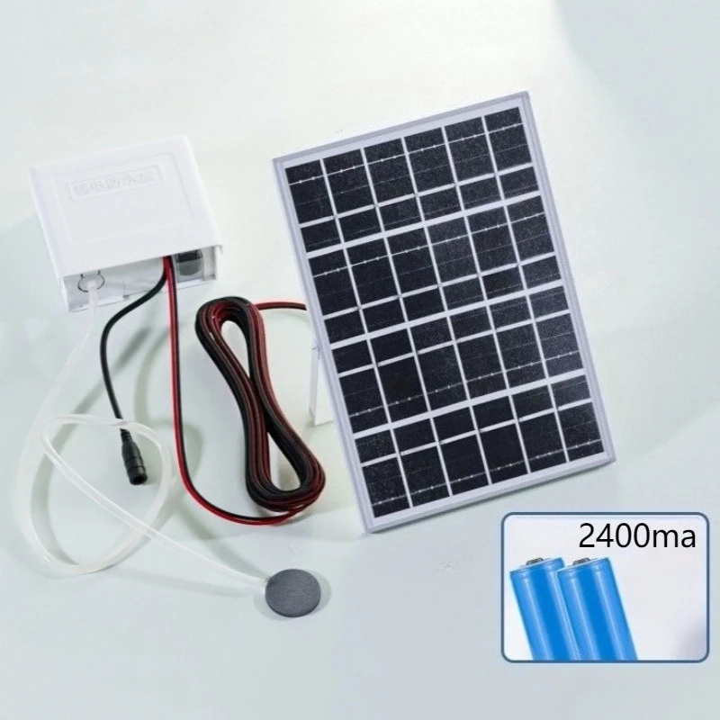 Solar Air Pump Outdoor Fish Pond Rechargeable Oxygen Pump Waterproof Fish Ponds Solar Air Pumps Fish Lake Oxygen Generator view 4