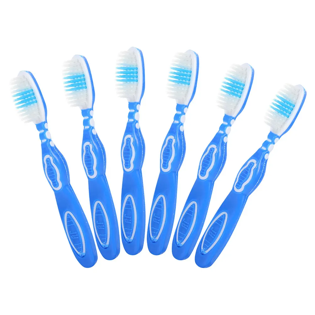 

6pcs Soft Bristles Mini Portable Travel Disposable Oral Cleaning Bulk Prison Portable Toothbrush Household Small